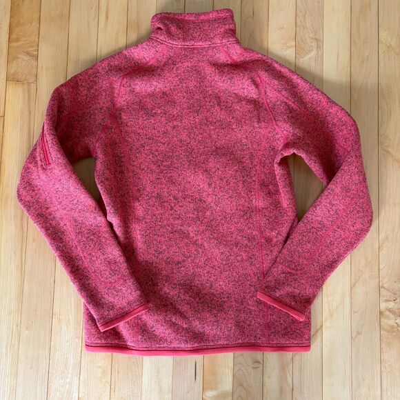 Patagonia Better Sweater‎ 1/4 Zip Women's size S heathered Pink Pullover - Picture 3 of 7